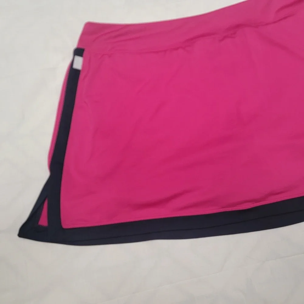Nike Court Dri-FIT Skort Pink Navy Blue Athletic Skirt Women 1X 427073-681